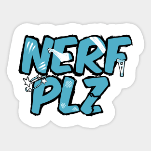 NERF PLZ Sticker